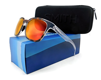 New Smith FOUNDER Sunglasses Havana Crystal ChromaPop Red Multilayer  Lens