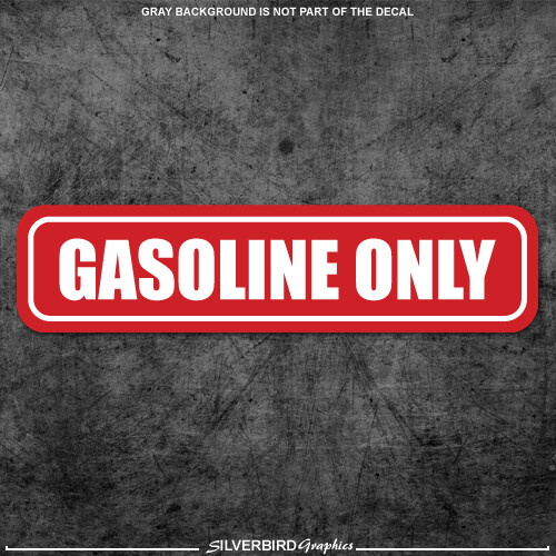 Unleaded Fuel Decal X2 Mixed Fuel Only Vinyl Decal Sticker Label