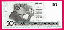 Brazil 50 Cruzeiros ND 1991 Pick 223 UNC (TK 17 690)