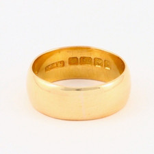 Antique  Solid 22Ct Gold 9.0g Wedding Ring / Band