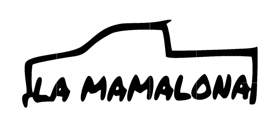 Calcomanía adhesiva La Mamalona Chevy Silverado GMC Sierra Dodge Ram Ford F150 Foto 2 de 2