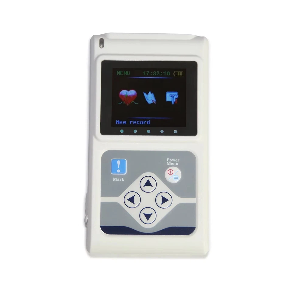 TLC9803 3 Canales ECG Holter 24H Grabadora Dinámica ECG Sistema de Monitor + Software Foto 3 de 4