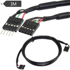 Internal 5-Pin USB IDC Motherboard Header Male to Female Extension Cable 3ft/1m