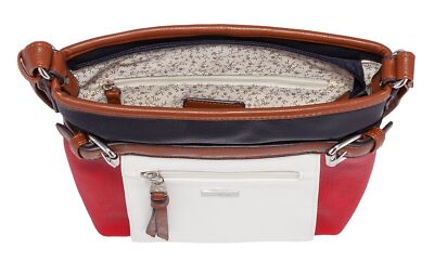 TOM TAILOR Juna Crossbag S Umhängetasche Tasche Mixed Maritim Blau Rot Neu