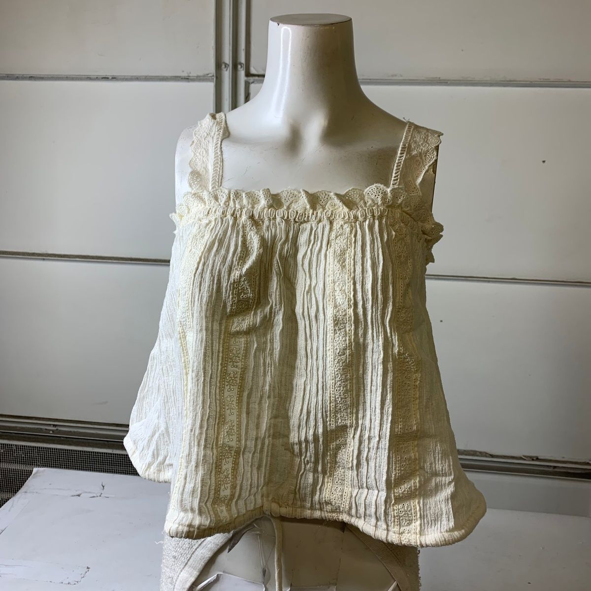 FREE PEOPLE Because Of You Tank Top Women's Size XS Ivory | eBay