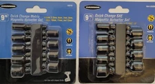 Metric and SAE Tool 18 PC Magnetic Quick Release Nutsetter Bit Driver Set