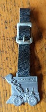 Vintage Caterpillar Tractor Car Keychain Key Watch Fob Advertising