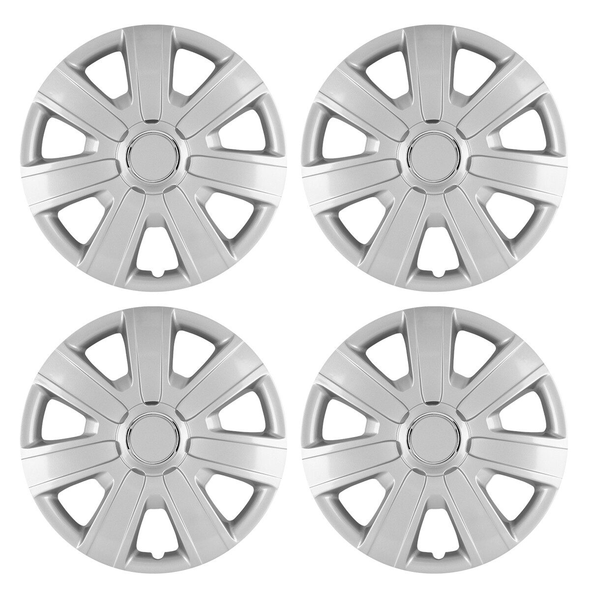 4PCS 14-Inch Snap-On Lacquer Hubcaps for Toyota Nissan Chevy R14 Wheels