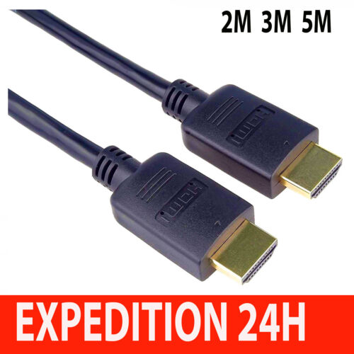 HDMI CABLE V2.0 2M 3M 5M HIGH SPEED 4K 2160P 3D ULTRA HD PS4 XBOX - Picture 1 of 7