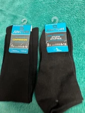 COMPRESSION SOCKS 1 PAIR 3 PAIR SIZES 6-12 JUNCTURE 4 PAIRS 8 SOCKS