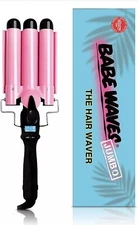 Trademark Beauty Babe Waves 3 Barrel Curling Iron Hair Waver 1.25 Inch