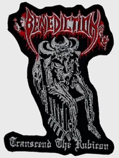 BENEDICTION TRANSCEND THE RUBICON SHAPED EMBROIDERED PATCH