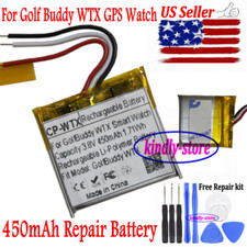 USPS 450mAh Repair Battery For GolfBuddy WTX GPS Smart Watch WTX 450mAh Battery