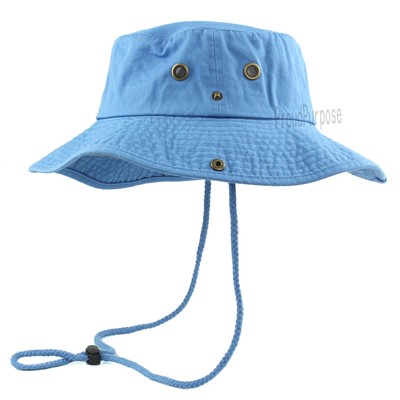 Mens Boonie Bucket Hat 100% Cotton 