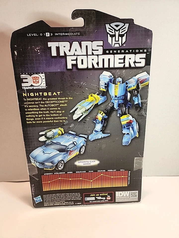 Transformers Generations Nightbeat Thrilling 30th Anniversary Action Figure NEW - Image 3 of 3