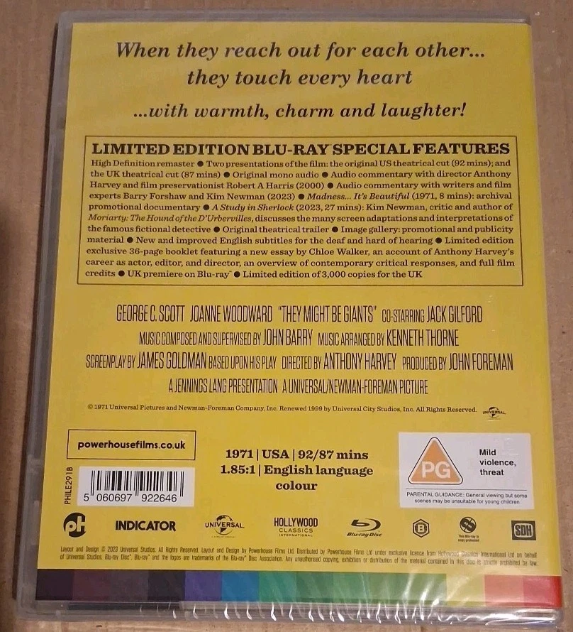 They Might Be Giants - Indicator *Limited Edition (Blu-ray, 2023) - Image 2 of 2