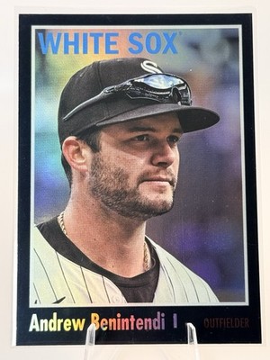 2024 Topps Archives - Andrew Benintendi Black Foilboard #157 - White Sox