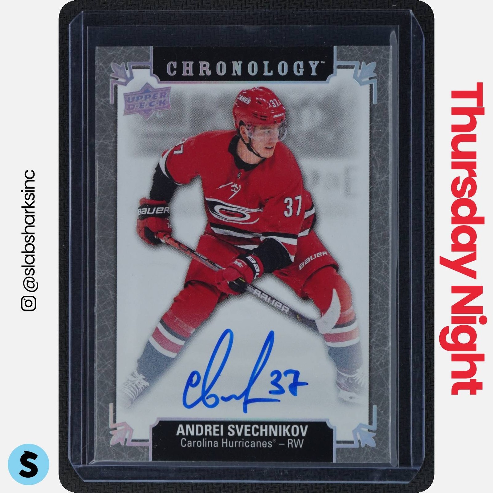 Andrei Svechnikov #FH-CR-AS 2019-20 Upper Deck Chronology Hockey Franchise History Autographs