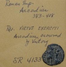 Ancient Roman Empire Arcadius bronze 383-408 AD SR4133