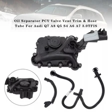 Oil Separator PCV Valve Vent Trim & Hose Tube For Audi Q7 A8 Q5 S4 A6 A7 3.0TFIS