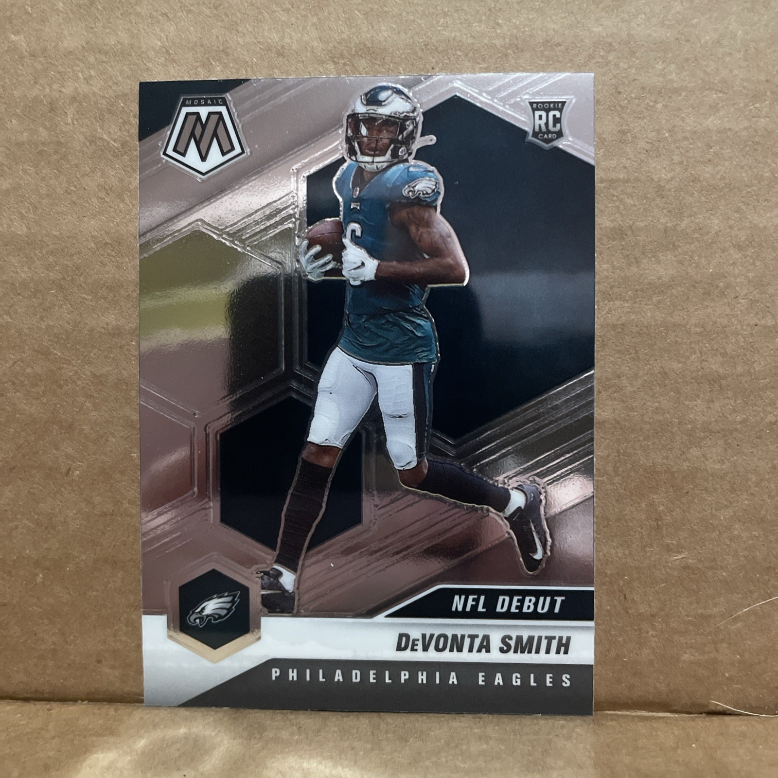 2021 DEVONTA SMITH PANINI MOSAIC #246 NFL DEBUT ROOKIE RC CARD EAGLES ALABAMA