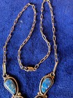 Susie Willis Lowsayatee signed Zuni channel inlay denim lapis necklace in EUC — photo 3