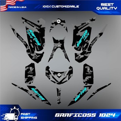 Yamaha Raptor 700 700R graphics kit 2013 2014  to 2026 decals stickers atv