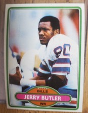 1980 Topps - Jerry Butler #36 (RC) Buffalo Bills Rookie Football Card. rookie card picture