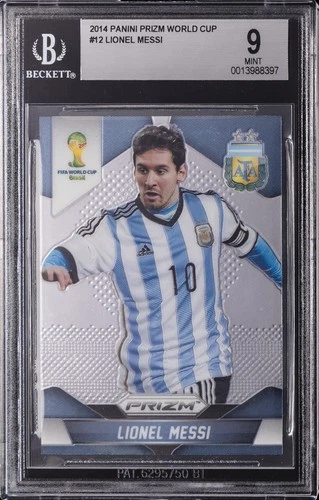 2014 PANINI PRIZM WORLD CUP #12 LIONEL MESSI BGS 9