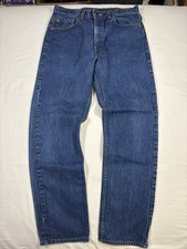 Vintage Levis 550 Made in USA Jeans Mens 33x34 Dark Wash Relaxed Tapered 1992