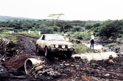 Hans Peter Ruedin Eckardt Ender Mitsubishi Colt Lancer Safari Rall- Old Photo