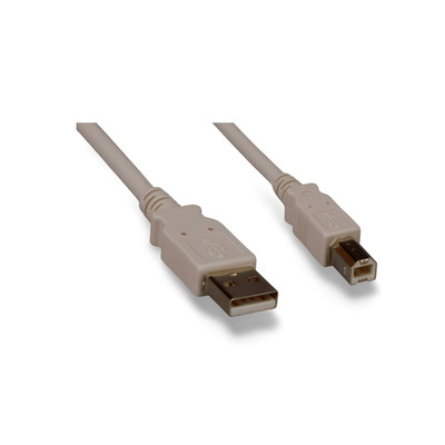 3ft USB 2.0 Computer Cable Type A Male to Type B Male - White