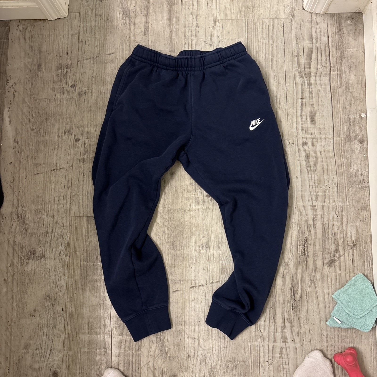 Nike Sportswear Club Men's Activewear Pants - Midnight Navy/White, M