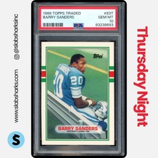 1989 TOPPS TRADED #83T BARRY SANDERS RC ROOKIE PSA 10
