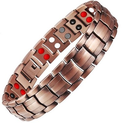 Elegant Solid Copper Magnetic Bracelet Mens Arthritis Pain Relief Balance Energy