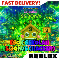 Esok Sekolah 5.3QN/s Hacker Escape Tsunami For Brainrot Roblox