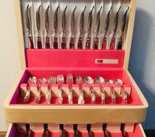 Rogers Bros. 1847 International Silver Flair Flatware 80 Pieces Service 12