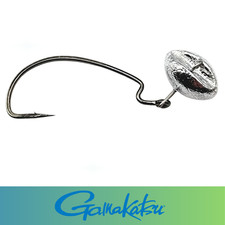 Football Swing Head Jig Bass Fishing Jig UnPainted Gamakatsu Worm Hook 25 Pack