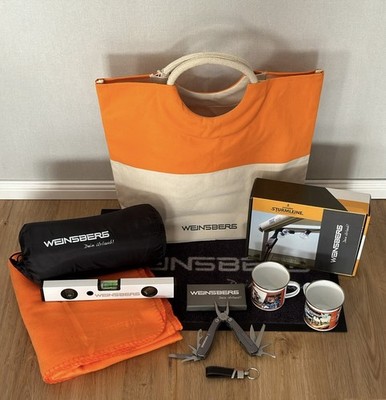 Weinsberg Pepper Fan-Set - Multitool, Fussmatte, Fleecdecke, Tasse usw. NEU