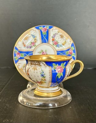 Franziska Hirsch Dresden Hand Painted Floral Demitasse Cup