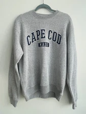 Ritchie’s Sportswear Cape Cod Massachusetts Gray Crewneck Sweatshirt Size M USA