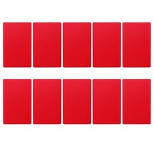 10pcs Metal Business Card Blanks Gold Red Aluminium Laser Engraving Sheets CNC