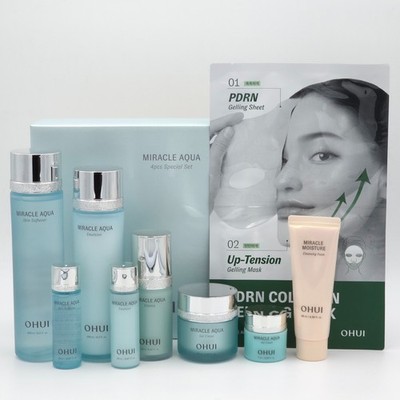 O HUI Miracle Aqua 4pcs Special Set 9 Items Hydrating Moisturizing K-Beauty