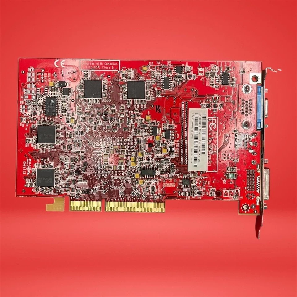 ATI Radeon 9600 XT 128m VGA TV DVI AGP Retro Gaming Video Card - Image 2 of 3