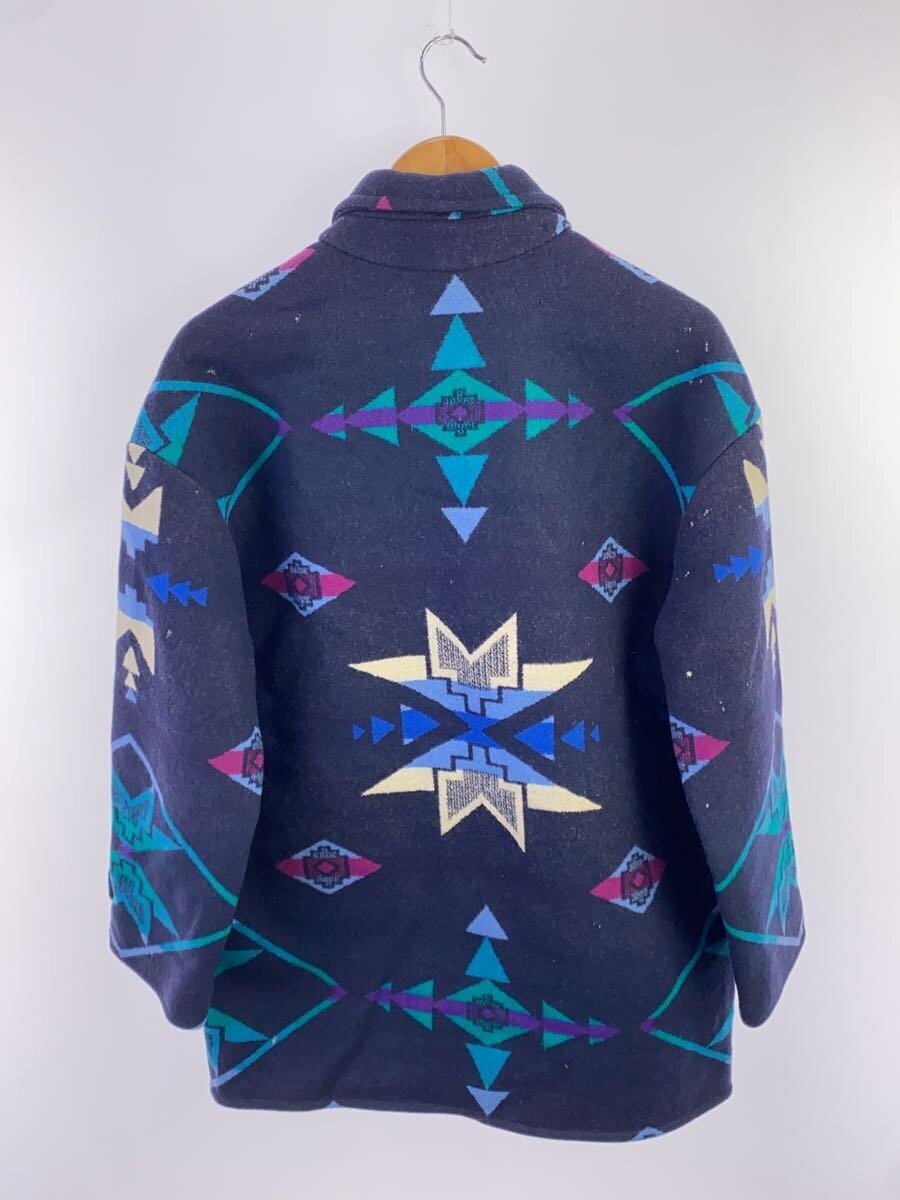 Pendleton Wool Navy Allover Pattern Jacket Large … - image 2