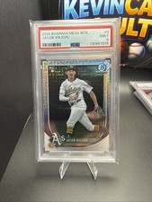 EL.203 Jacob Wilson 2025 Bowman #9 Refractor Mega Box Rookie RC PSA 9