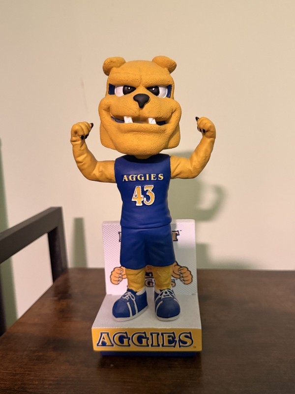 Aggie The Bulldog North Carolina A&T Aggies HBCU Bobblehead NCAA College