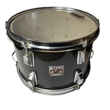 Tama Swingstar 12" x 8" Rack Tom Drum Vintage 1980's Made In Japan Jet Black