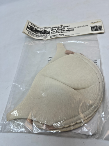Ann Person Collectibles Sew In Foam Bra Cups Push Up Bra Pads B/C Cup NEW - 第 3/7 張圖片