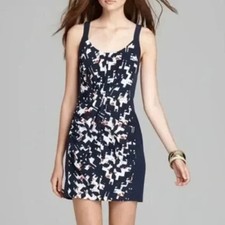 REBECCA MINKOFF Silk Joshua Abstract Print Sleeveless Tank Mini Dress Size 6